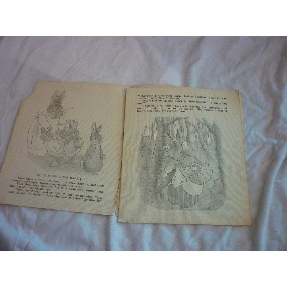 Vintage 1934 The Tale of Peter‎ Rabbit Saalfield Pub Co Softcover Book No 3100-G